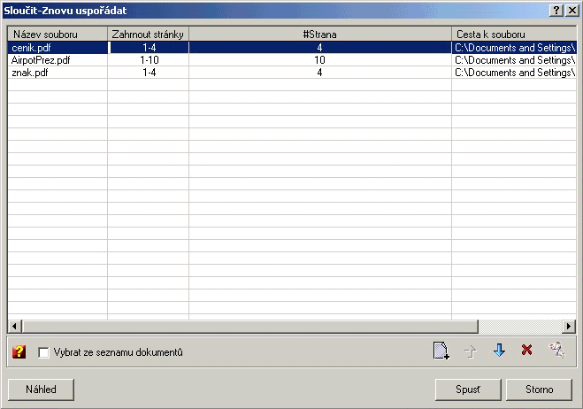 Merge tool screenshot