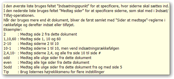 Indst/Tilfj-regler