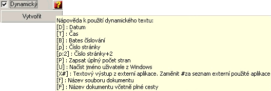 Dynamic text use hint