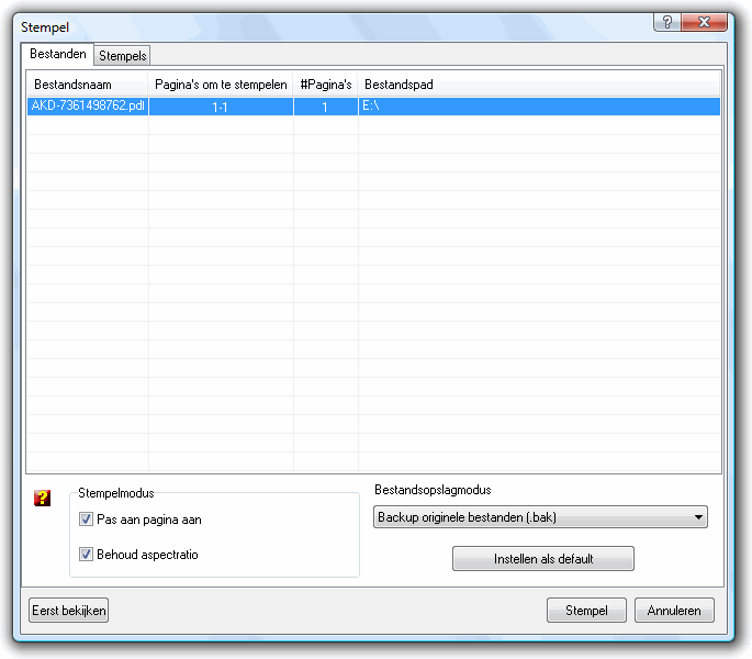 Stamp/Watermark stamp rules dialog screenshot
