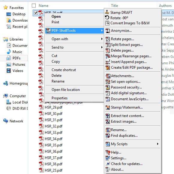 WindowsShell extension tools.Show/edit pdf documents metadata from Windows Shell