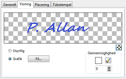 Digital signature appearance settings