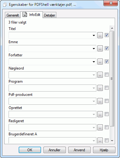 InfoEdit-batch - dialogboks