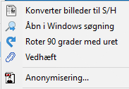 Egne vrktjer i menu